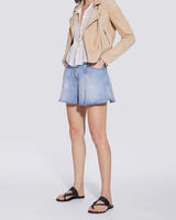 ASHLEY SUEDE LEATHER BIKER JACKET  image number null